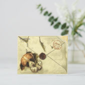 Postkaart met  vuilnisboekuppaus (Staand voorkant)