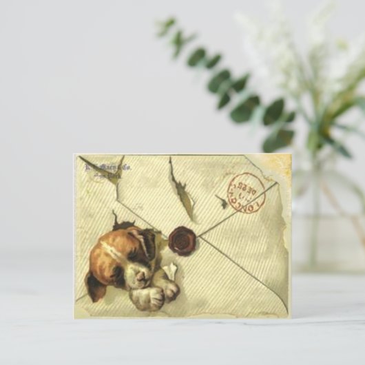 Postkaart met vuilnisboekuppaus (Staand voorkant)