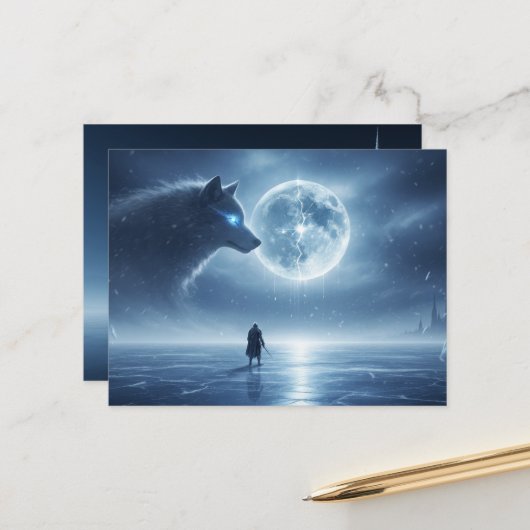 Postkaart 'Moed van de Stille Strijder' Feestdagenkaart (Voorkant / Achterkant in situ)