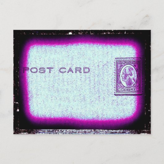 "Postkaart" (Paars) Briefkaart (Voorkant)