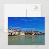 postkaart Passau, beieren, duitsland, (Voorkant / Achterkant)