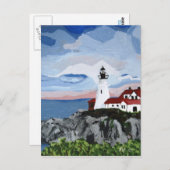Postkaart: Portland Head Light Briefkaart (Voorkant / Achterkant)