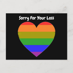 Postkaart Regenboog Hart Sorry Voor Je Verlies