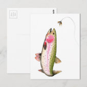 Postkaart Regenboogforel Flyvissen (Voorkant / Achterkant)