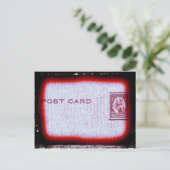 "Postkaart" (rood) Briefkaart (Staand voorkant)