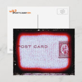 "Postkaart" (rood) Briefkaart (Voorkant / Achterkant)