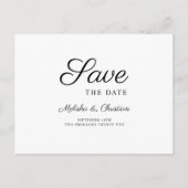 Postkaart Save The Date modern horizontaal Uitnodiging Briefkaart (Voorkant)