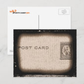 "Postkaart" (Sepia) Briefkaart (Voorkant / Achterkant)