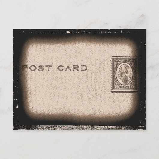 "Postkaart" (Sepia) Briefkaart (Voorkant)