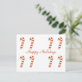Postkaart - snoepjes feestdagenkaart (Staand voorkant)