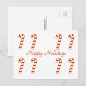 Postkaart - snoepjes feestdagenkaart (Voorkant / Achterkant)