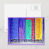 Postkaart - Stad in regen (Voorkant / Achterkant)