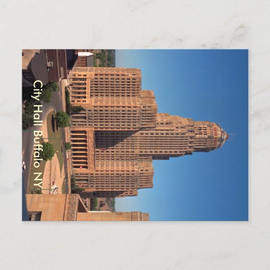 Postkaart - stadhuis Buffalo NY (Voorkant)