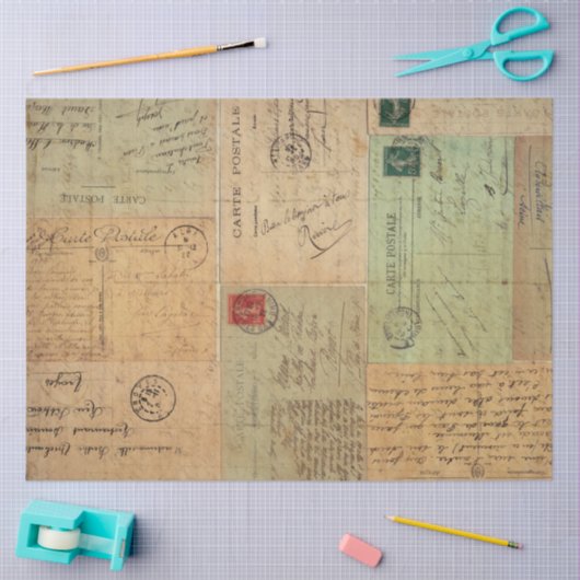  postkaart tissuepapier (Craft)