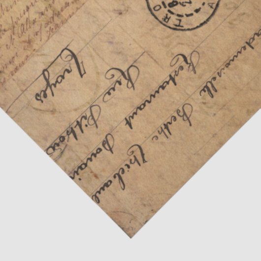 postkaart tissuepapier (Detail)