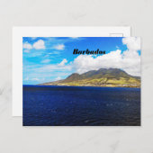 Postkaart van een berg in Barbados (Voorkant / Achterkant)