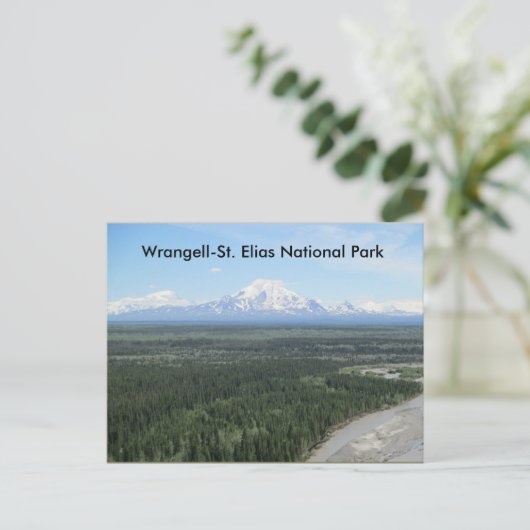 Postkaart van het nationaal park Wrangell-Saint El (Staand voorkant)