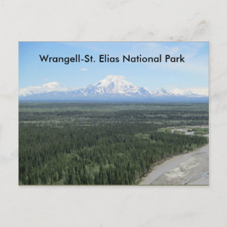 Postkaart van het nationaal park Wrangell-Saint El