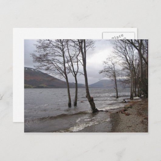 Postkaart van oevers van Loch Earn (Voorkant / Achterkant)