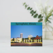 postkaart van Springfield, Illinois (Staand voorkant)