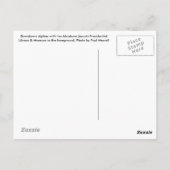 postkaart van Springfield, Illinois (Achterkant)