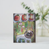 postkaart voor appelhonden (Staand voorkant)