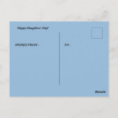 Postkaart voor cadeau dochters per dag (Achterkant)
