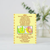 Postkaart voor driehoeksgedicht (Staand voorkant)