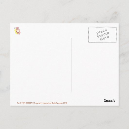 Postkaart voor driehoeksgedicht (Achterkant)