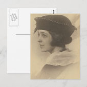 postkaart voor jonge dame (Voorkant / Achterkant)