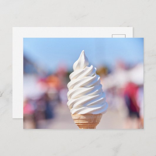 Postkaart voor zacht zend ijs (Voorkant / Achterkant)