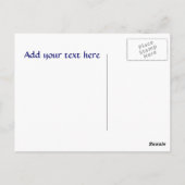 Postkaart voor zeilboot (Achterkant)