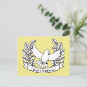 POSTKAART VREDE & GELUK (Staand voorkant)