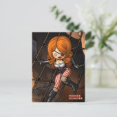 Postkaart weduwe koningin (Staand voorkant)