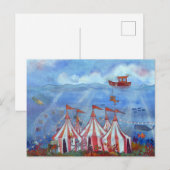 Postkaart Whimsical Onderwatercircus (Voorkant / Achterkant)