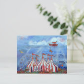 Postkaart Whimsical Onderwatercircus (Staand voorkant)