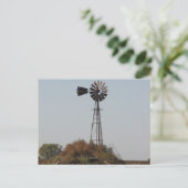 Postkaart - windmolen Kansas (Staand voorkant)