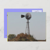 Postkaart - windmolen Kansas (Voorkant / Achterkant)