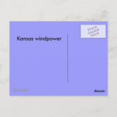 Postkaart - windmolen Kansas (Achterkant)