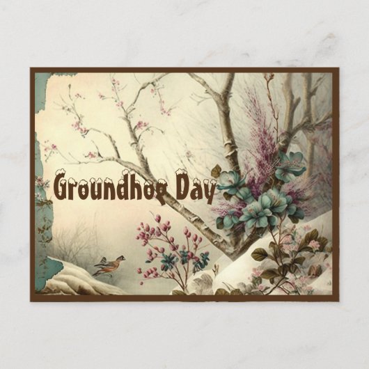 Postkaarten Groundhog Day-herinneringen 2023 (Voorkant)