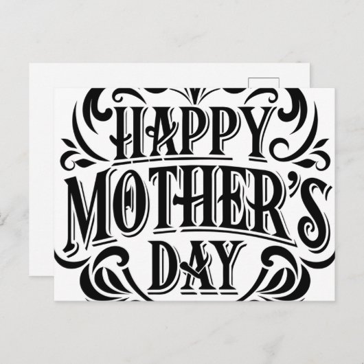 Postkaarten krijgen voor moederdag (Voorkant / Achterkant)