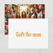 Postkaarten krijgen voor moederdag (Voorkant / Achterkant)