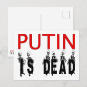 Postkaarten met Dode Poetin! (Voorkant / Achterkant)