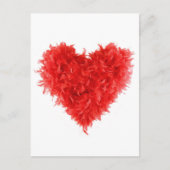 Postkaarten| Rode hartritme Boa Briefkaart (Voorkant)