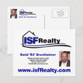 Postkaarten van agent (je eigen creditcard bewerke (Voorkant / Achterkant)