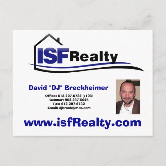 Postkaarten van agent (je eigen creditcard bewerke (Voorkant)