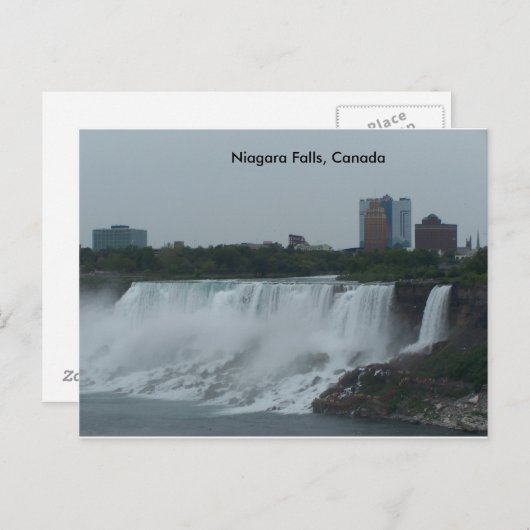 Postkaarten van Niagara-Herfsten van Canadese zijd (Voorkant / Achterkant)