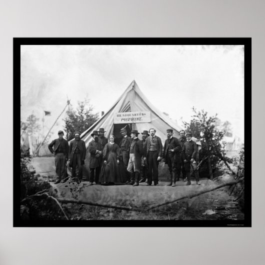 Postkantoor Kantoor in Falmouth, VA 1863 Poster (Voorkant)