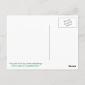 Postkarte 10 "The Gold-Rush" Briefkaart (Achterkant)