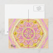 Postkarte 19 "Violet Daisy" Briefkaart (Voorkant / Achterkant)